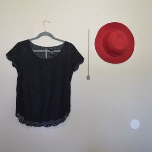 🌸EUC🌸Talula Betsy Lace Blouse (Black)